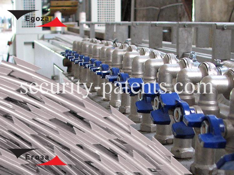 Egoza reinforced barbed tape of composite materials Egoza reinforced barbed tape of composite materials